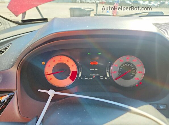 5J8TC2H62ML016229 2021 ACURA RDX Красный Вид щитка приборов