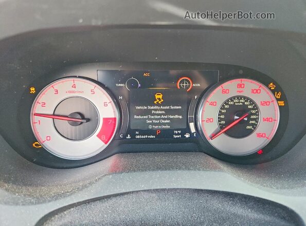 5J8TC2H64LL013699 2020 ACURA RDX Синий Вид щитка приборов