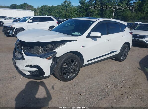 5J8TC2H6XLL030457 2020 ACURA RDX White Vista tres cuartos delantera izquierda