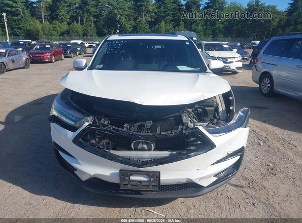 5J8TC2H6XLL030457 2020 ACURA RDX White Vista del cuadro de instrumentos