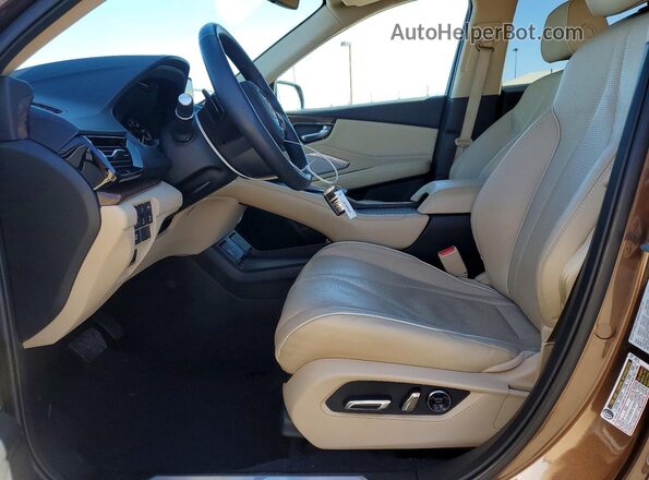 5J8TC2H70KL006112 2019 ACURA RDX Brown Widok wnętrza z przodu