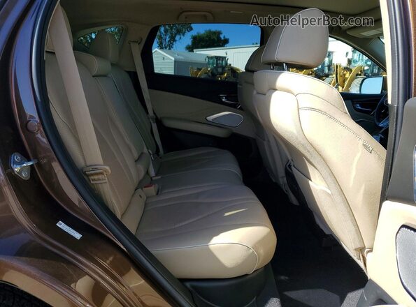 5J8TC2H70KL006112 2019 ACURA RDX Brown Widok wnętrza z tyłu