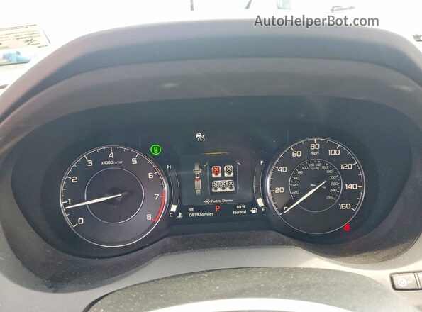 5J8TC2H72NL004592 2022 ACURA RDX White Vista del cuadro de instrumentos