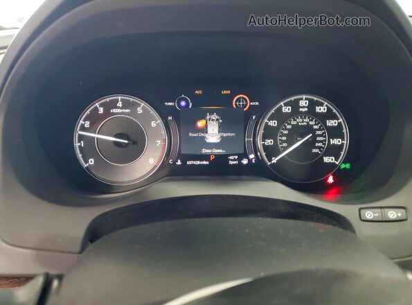 5J8TC2H73KL002376 2019 ACURA RDX White Instrument cluster view