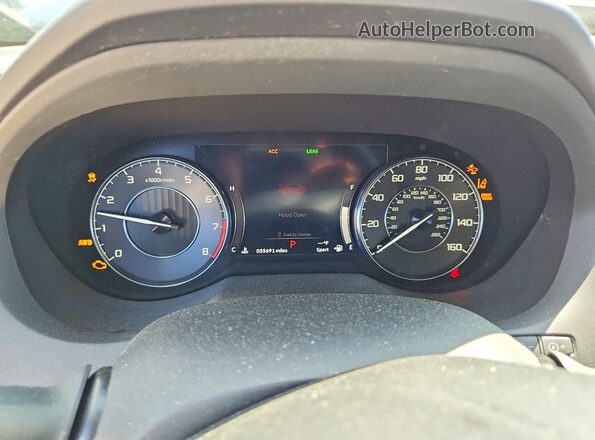 5J8TC2H76ML032121 2021 ACURA RDX Black Instrument cluster view