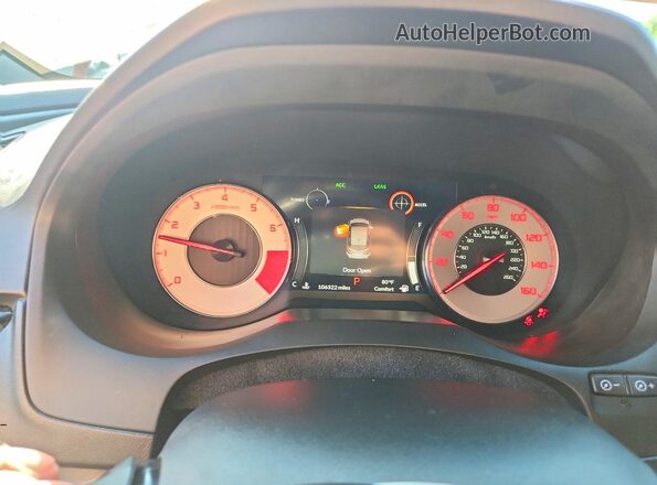 5J8TC2H79MY000198 2021 ACURA RDX Orange Вид щитка приладів