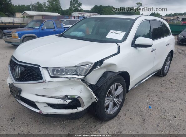 5J8YD4H35LL024814 2020 ACURA MDX White Առջևի ձախ երեք քառորդ տեսարան