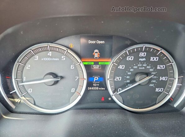 5J8YD4H37LL036852 2020 ACURA MDX Silver Vista del cuadro de instrumentos