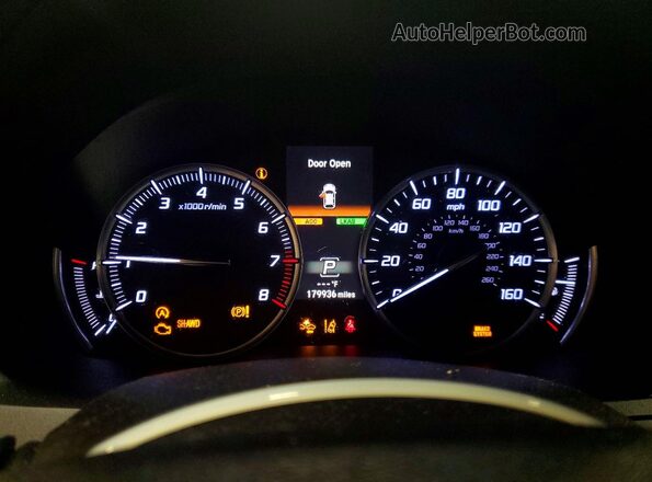 5J8YD4H38LL044202 2020 ACURA MDX Серый Вид щитка приборов