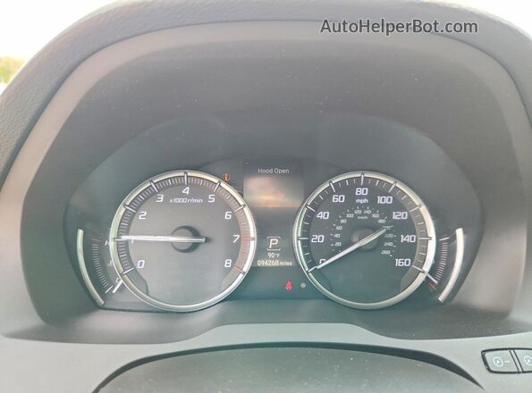 5J8YD4H57KL004841 2019 ACURA MDX Blue ხელსაწყოთა პანელის ხედი