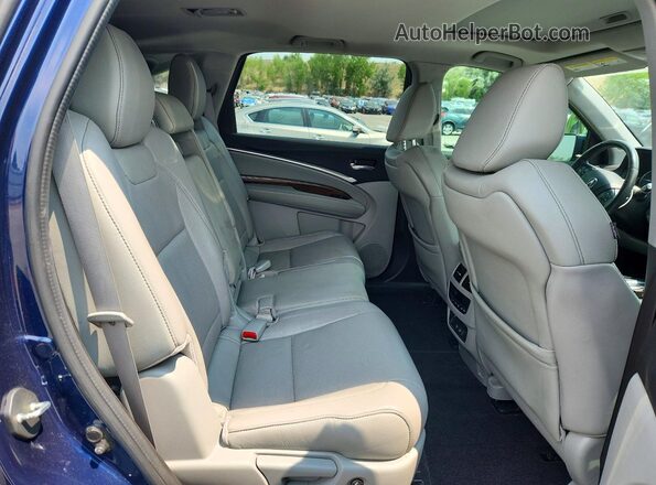 5J8YD4H57KL004841 2019 ACURA MDX Blue უკანა სალონის ხედი