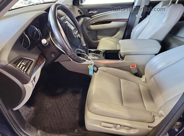 5J8YD4H76HL007112 2017 ACURA MDX Blue Front interior view