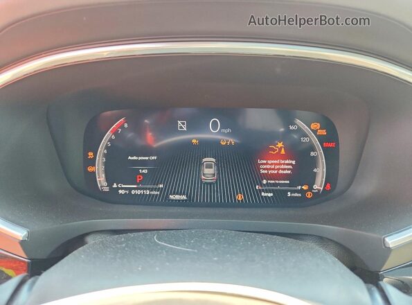 5J8YD8H85TL001052 2026 ACURA MDX Серебряный Вид щитка приборов