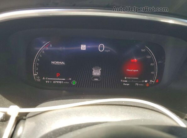 5J8YD9H48PL007176 2023 ACURA MDX Black Vista del cuadro de instrumentos