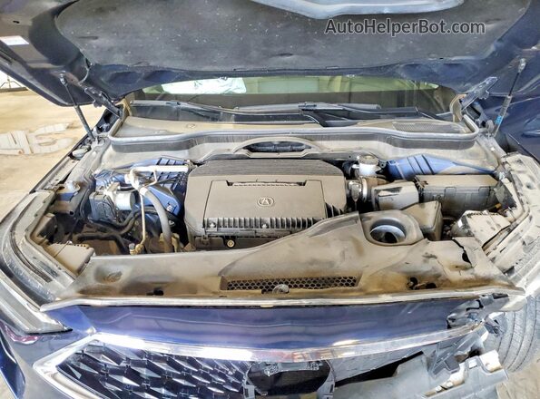 5J8YE1H44PL034227 2023 ACURA MDX Blue ძრავის განყოფილების ხედი