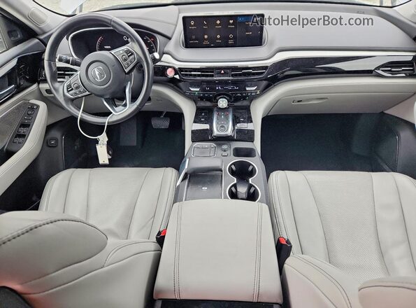 5J8YE1H47PL015414 2023 ACURA MDX Silver Widok deski rozdzielczej