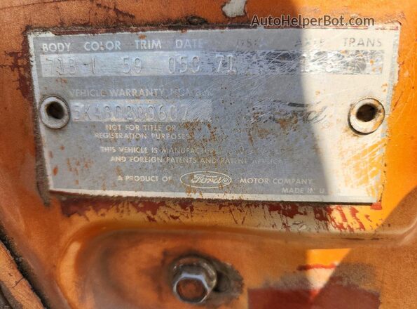 5K48C209607 1965 FORD FAIRMONT Коричневый Вид подкапотного пространства