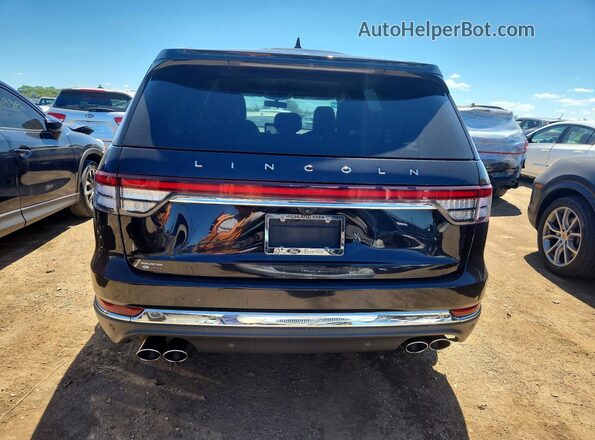 5LM5J0XC2NGL16204 2022 LINCOLN AVIATOR Black Вид ззаду