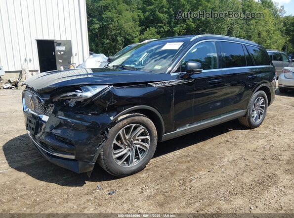 5LM5J0XC6RGL03641 2024 LINCOLN AVIATOR Black Առջևի ձախ երեք քառորդ տեսարան