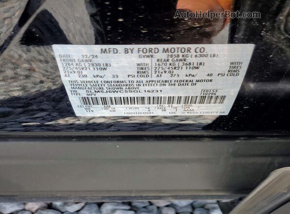 5LM5J6WC5SGL16231 2025 LINCOLN AVIATOR Black Engine compartment view