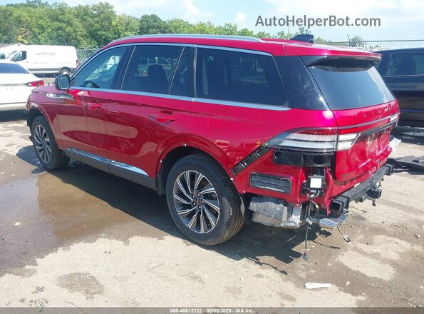 5LM5J6XC6SGL10260 2025 LINCOLN AVIATOR Red Հետևի ձախ
