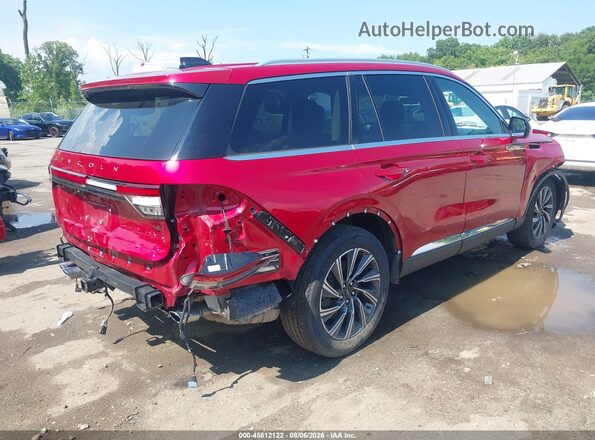 5LM5J6XC6SGL10260 2025 LINCOLN AVIATOR Red Հետևի աջ