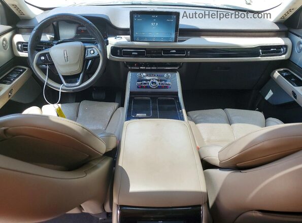 5LM5J7WC3LGL18003 2020 LINCOLN AVIATOR Синий Вид панели приборов