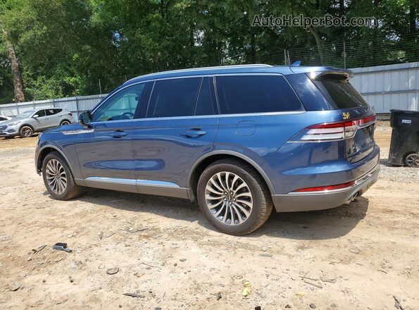5LM5J7WC3LGL18003 2020 LINCOLN AVIATOR Синий Задняя левая четверть