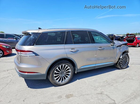 5LM5J7WC5MGL14424 2021 LINCOLN AVIATOR Gold Вид ззаду