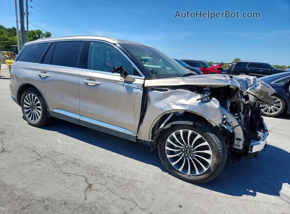 5LM5J7WC5MGL14424 2021 LINCOLN AVIATOR Gold Вид салону спереду