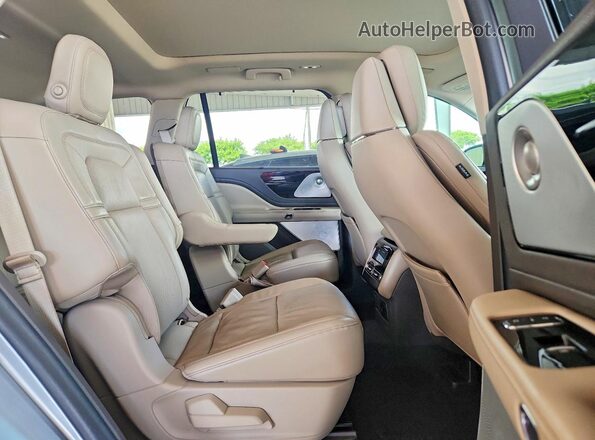 5LM5J7WCXLGL23845 2020 LINCOLN AVIATOR Silver Vista interior trasera