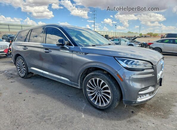 5LM5J7XC1MGL02432 2021 LINCOLN AVIATOR Gray Առջևի աջ