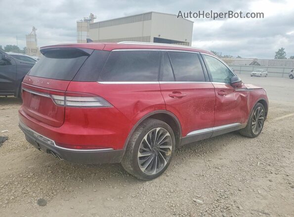 5LM5J7XC2MGL10409 2021 LINCOLN AVIATOR Red Задня права чверть