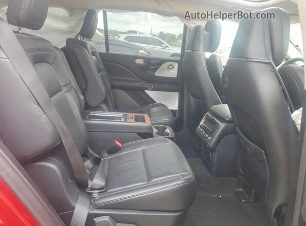 5LM5J7XC2MGL10409 2021 LINCOLN AVIATOR Red Вид задньої частини салону