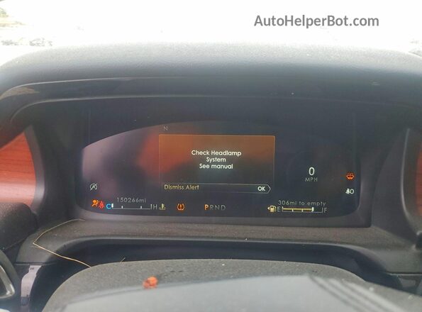 5LM5J7XC2MGL10409 2021 LINCOLN AVIATOR Red Вид щитка приладів