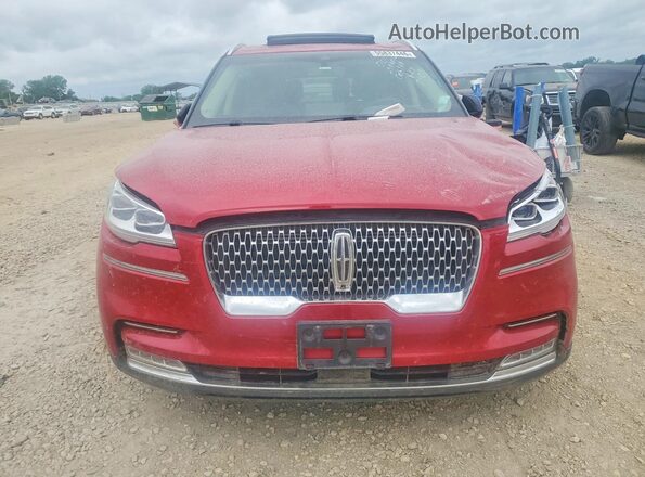 5LM5J7XC2MGL10409 2021 LINCOLN AVIATOR Red Вид спереду