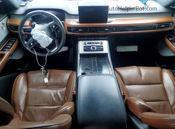 5LM5J7XC5MGL15149 2021 LINCOLN AVIATOR Black Dashboard view