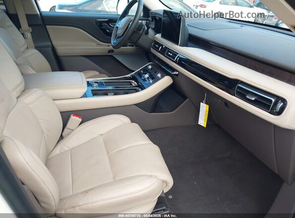 5LM5J7XC5NGL00992 2022 LINCOLN AVIATOR White წინა სალონის ხედი