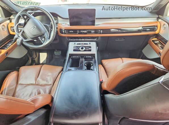 5LM5J7XC6MGL02121 2021 LINCOLN AVIATOR White Dashboard view