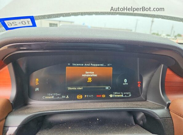 5LM5J7XC8LGL21431 2020 LINCOLN AVIATOR Tan Widok zestawu wskaźników