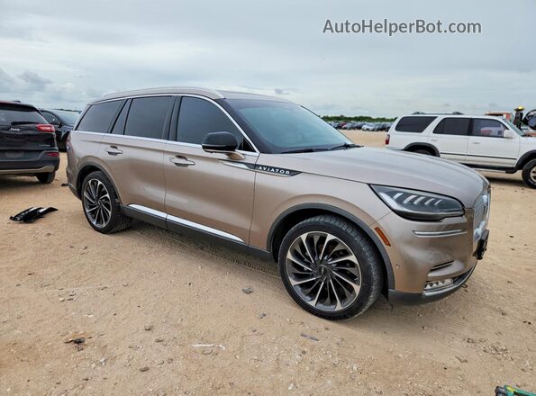 5LM5J7XC8LGL21431 2020 LINCOLN AVIATOR Tan Przód prawy