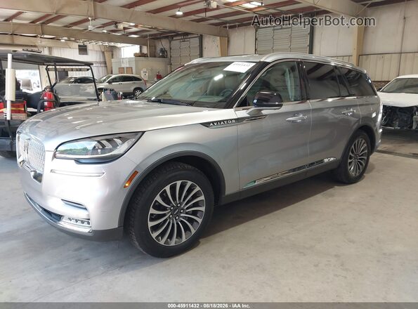 5LM5J7XC8MGL03447 2021 LINCOLN AVIATOR Silver წინა მარცხენა ხედი სამი მეოთხედიდან