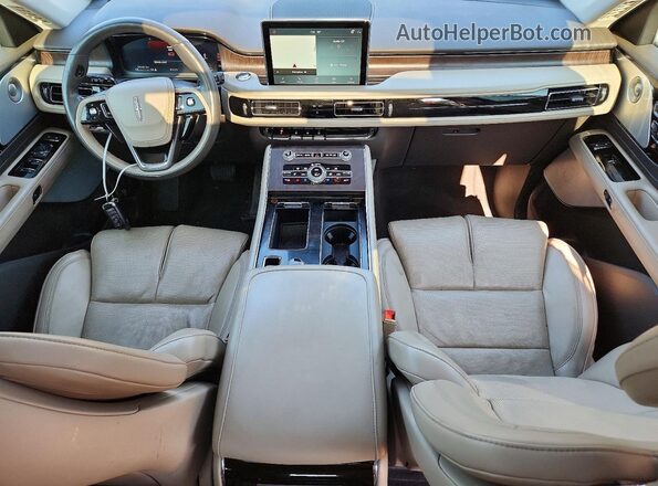 5LM5J7XC8NGL04938 2022 LINCOLN AVIATOR Burgundy Vista del salpicadero