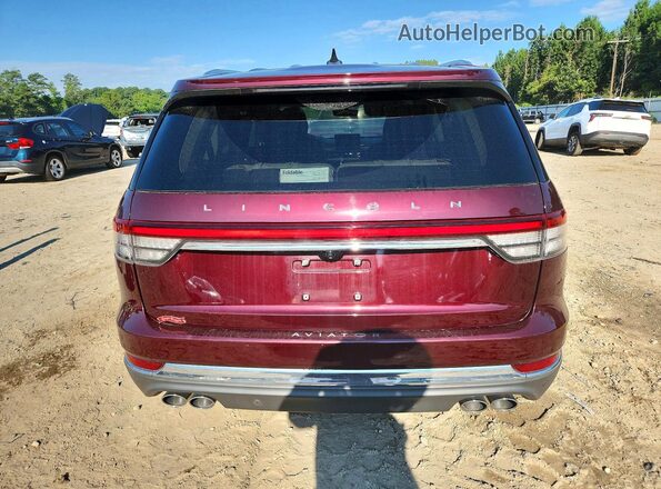 5LM5J7XC8NGL04938 2022 LINCOLN AVIATOR Burgundy Vista trasera