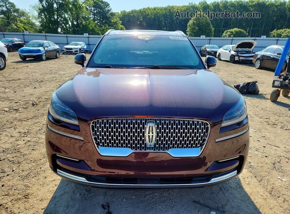 5LM5J7XC8NGL04938 2022 LINCOLN AVIATOR Burgundy Vista frontal