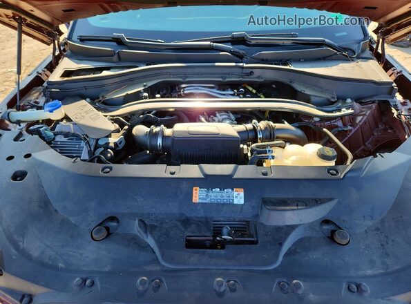 5LM5J7XC8NGL04938 2022 LINCOLN AVIATOR Burgundy Vista del compartimento del motor