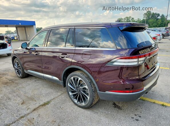 5LM5J7XC8PGL20303 2023 LINCOLN AVIATOR Burgundy Tył lewy