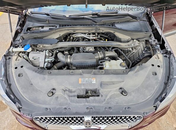 5LM5J7XC8PGL20303 2023 LINCOLN AVIATOR Burgundy Widok wnętrza z tyłu
