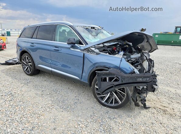 5LM5J7XC8SGL08810 2025 LINCOLN AVIATOR Синий Передняя правая четверть