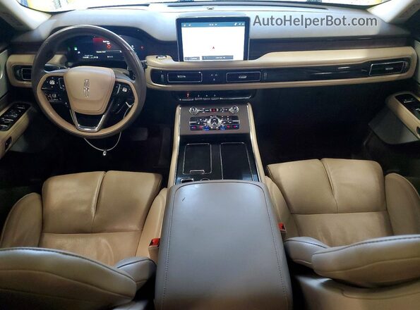 5LM5J7XC9NGL01563 2022 LINCOLN AVIATOR White წინა პანელის ხედი
